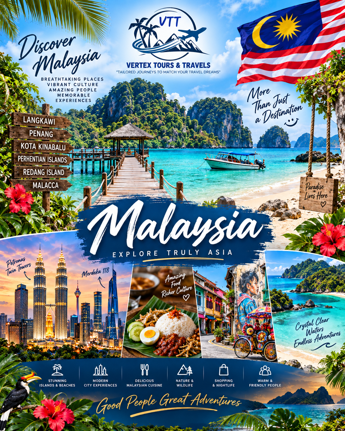 Discover Malaysia with Vertex Tours & Travels
